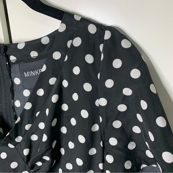 MINKPINK Bodice Style Polka Dot Dress - Picture 2 of 13